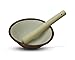 Price comparison product image Japanese Mini Mortar and Pestle Set, 10cm, Suribachi