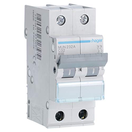 Price comparison product image Hager m145121 magnetotermico 2 Poles Grey 32 A