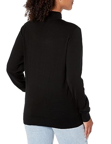 Armani Exchange Women's Merino Wool Blend Logo Neck Turtleneck Sweater2