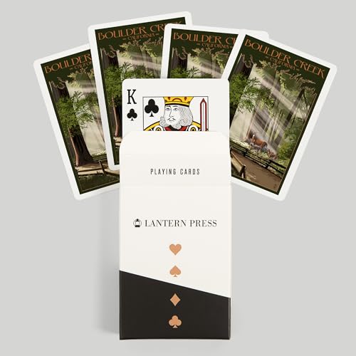 Baraja de cartas Poker Lantern Press 52 piezas miniatura 6