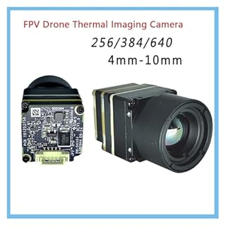 Compatible For FPV Drone Thermal Imaging Camera256/384/640 Resolution 4mm/9.1mm/9.7mm Lens CVBS Output Interface Night Vision(256x192 4mm CVBS)