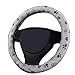Raysell Soft Comfy Cute Paw Printed Automotive Car Steering Wheel Cover (Grey)