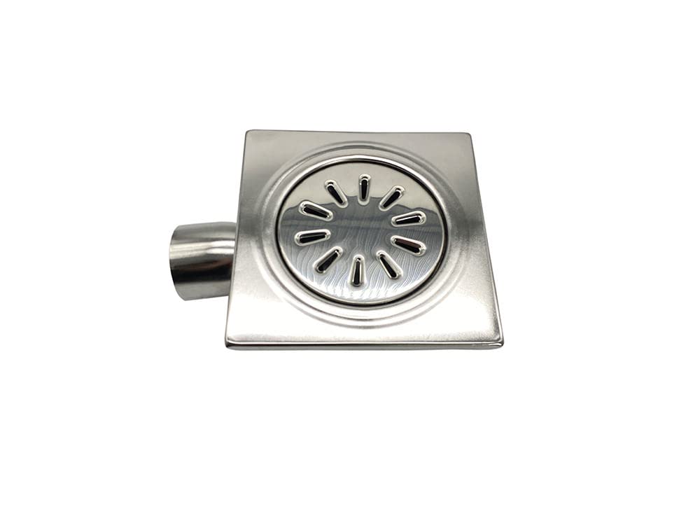 NEWFUN Bodenablauf DN 50 – Flacher Duschablauf Aus Edelstahl, Geruchshemmend
