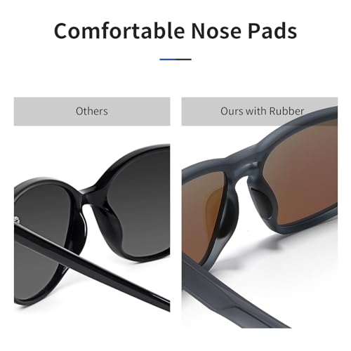 Image of Face Shadow Polarized Fishing Sunglasses for Men Lightweight Sun Glasses TR90 UV Protection for Driving Cycling Golf
