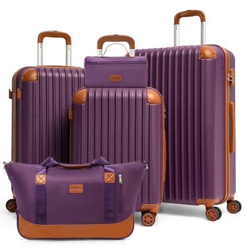 Image of Cosbarn Luggage Sets, Lightweight Durable Hardshell, 5 piece Suitcase Sets