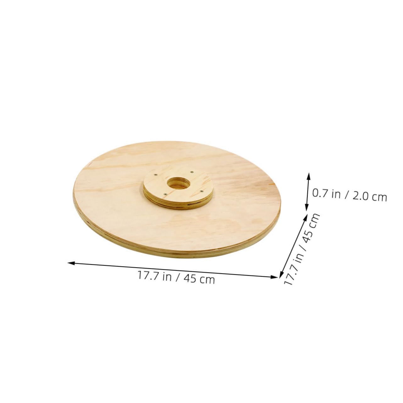 ibasenice Changeable Weight Plates Wooden Bumper Plates for Strength Training Equipment