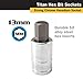 Titan 15613 1/2-Inch Drive x 13mm Hex Bit Socket
