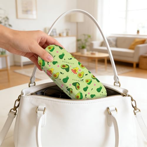Image of Glasses Case Hard Shell,Portable Protective Eyeglasses Case, Eyeglass Holder Box with Cleaning Cloth, for men women