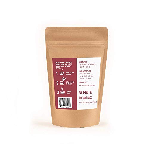 image for Waka Coffee Decaffeinated Quality Instant Coffee, Colombian, Medium Ro