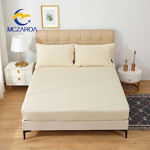 Grounding Sheets King, 90% Organic Cotton+10% Silver, Fitted Grounded Bed Sheet Deep Pocket for Improved Sleep & Wellness (White, King - 78"x80"x15")