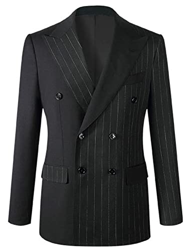Blazer à rayures pour homme stylisé veste de costume chic pour soirée officielle