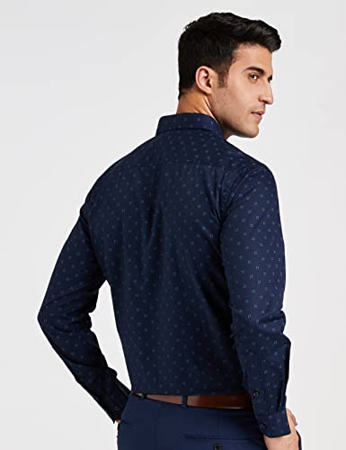 Image of Diverse Men's Cotton Printed Full Sleeve Regular Formal Shirt