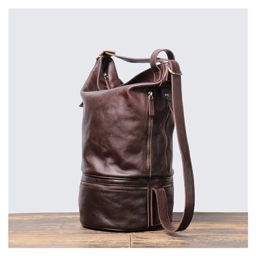 Genuine Leather Messenger Crossbody Bag For Men Outdoor Hiking Cowhide Bag For Men Camping Travel Bag3