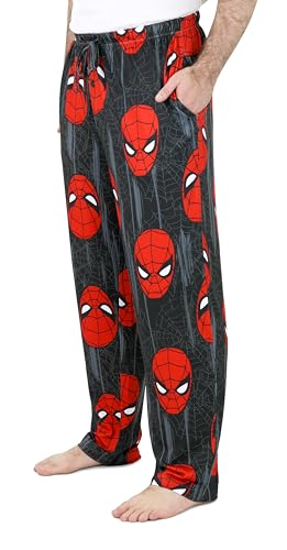 Marvel Comics Spiderman Pj Pants for Men, Performance Spiderman Pajama Pants for Adults, Character Pjs, Large2