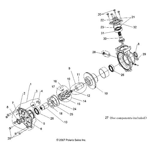 Amazon.com: Polaris Clutch Assembly, Genuine OEM Part 3234380, Qty  