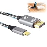 Ya en manzanajugosa.com: Voltvera Cable USB C a DisplayPort 8K @60Hz 1,8M Tipo C para Thunderbolt 3/4 a DP1.4 Cable HDR VRR 26Gbps para iPhone 15/16 Pro Max MacBook iPad Pro Air M2 Mac mini M4 Surface Pro Pro