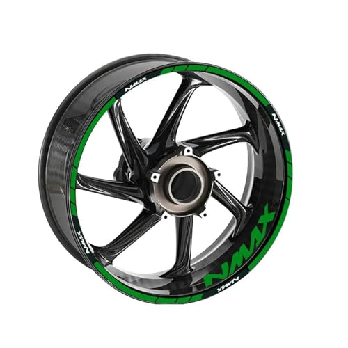 に適合するヤマハ N-MAX 125 155 NMAX125 NMAX155 用 オートバイ反射ホイールリムステッカー ハブステッカー デカール リムステッカーセット バイク用ホイールハブステッカー デカール(カラー2)