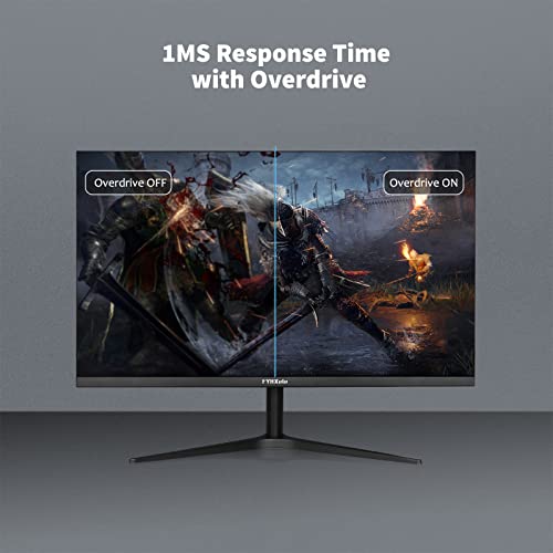 Fyhxele Gaming Monitor, Computer Monitor 24 Inch 165Hz, Support 144Hz 1Ms Ips 1920X1080P, 2Xhdmi 1Xdp, Built-In Speakers, Adaptive Sync, Vesa 75Mmx75Mm, Black #TOP5