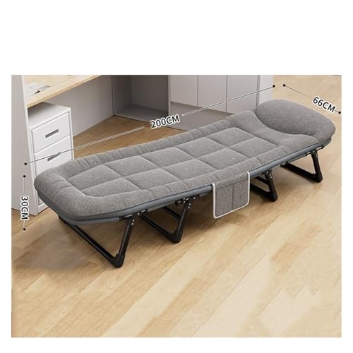 Lit pliant portable et robuste grand format avec structure stable pour adulte