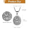 JewelryWe Men’s St Christopher Necklace - Stainless Steel Religious Medal Pendant Travel Traveler Protection Catholic Jewelry #1