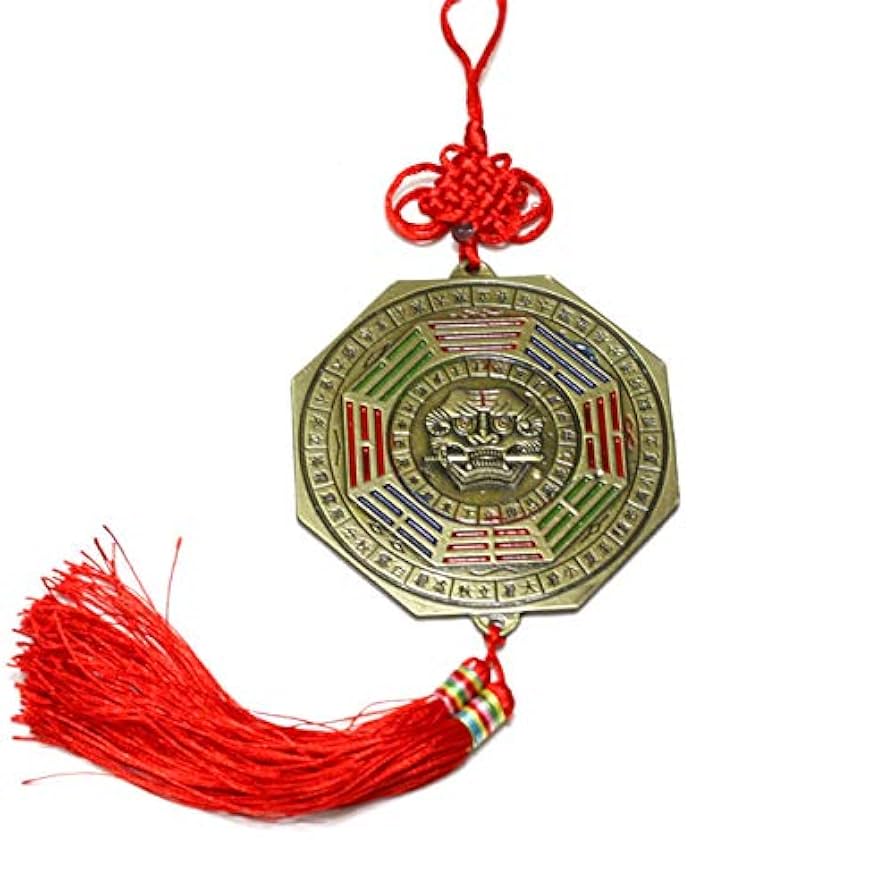 Amazon.co.jp: 風水 獅子牌 八卦鏡 運気好転十二方位牌 七星剣