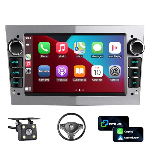 Radio Coche Bluetooth Opel Astra h 7 Pulgadas Con Android Auto Wireless CarPlay,2 DIN Radio Opel Vectra Astra,Zafira,Meriva,Vivaro 2004-2011,GPS FM USB Spotify...