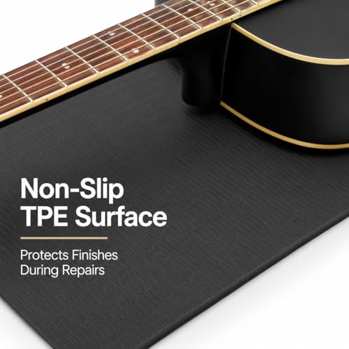 Tapis de travail pour guitare IRSTBL pour changer vos cordes sans rayures - 5