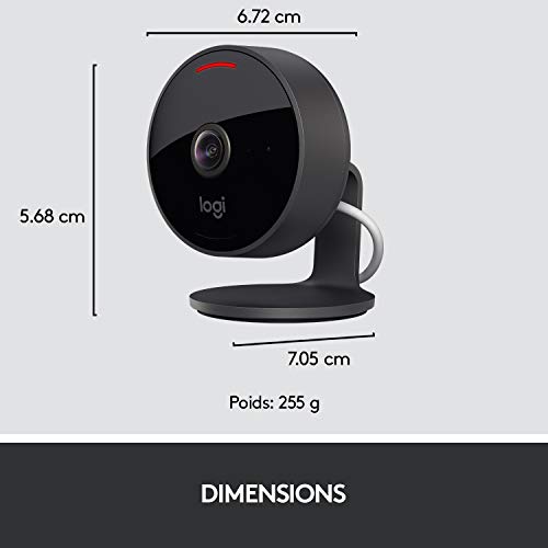Logitech Camera de Surveillance, Noir, 1 Unité (Lot de 1)