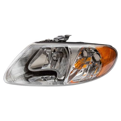 Image of TRQ Driver Side Headlight Assembly Compatible with 2001-2007 Chrysler Town & Country 2001-2003 Voyager Dodge Caravan Grand Caravan CH2502129