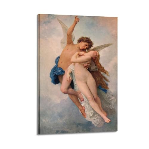 Poster Psyche And Amour Bouguereau 50 x 75 cm pour embellir vos murs vides