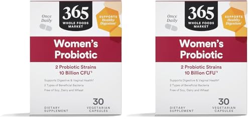365 by Whole Foods Market, Probiotic Womens 10 Billion CFU, 30 Count (Pack of 2)