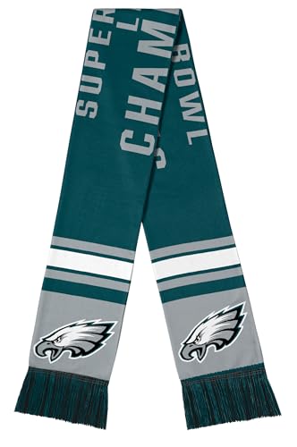 FOCO Philadelphia Eagles NFL Super Bowl LIX Champions Acrylic Scarf