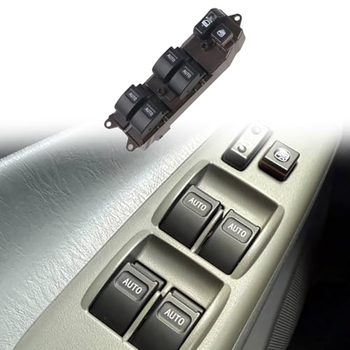 Image of HIGH FLYING for Toyota Tacoma 4dr 2005-2011 Car Power Window LED Switch with Auto Down /Up Functions Master Switch 1set (Blue Lighted)