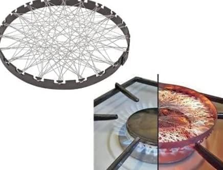 Tandoor roster pack of 1 Metal Wire Mesh Disc, Round Interwoven Design, Decorative Industrial Style Component 3