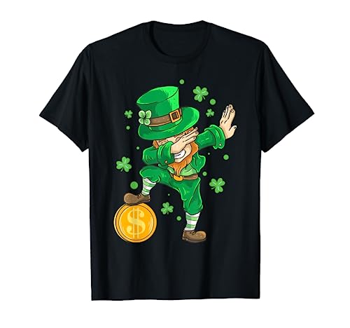 Disfraz de Irlanda Dabbing Duende Día de San Patricio Camiseta