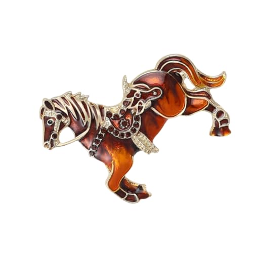 Horse Brooch With Secure Clasp Comfortable Wear for All Day Use