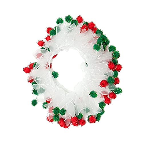 Midlee Christmas Pom Pom Decorative Dog Collar (Small)