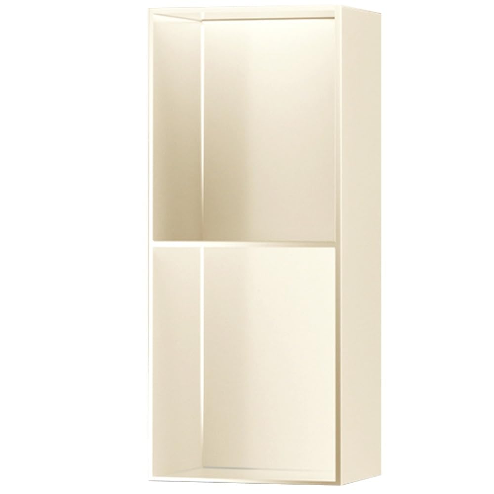 SDdPulse Mensole rettangolari per doccia a nicchia, nicchia da incasso per doccia, portaoggetti sopra la mensola del bagno, porta carta igienica opaca per shampoo e sapone, giallo, 28 x 70 x 12,5 cm