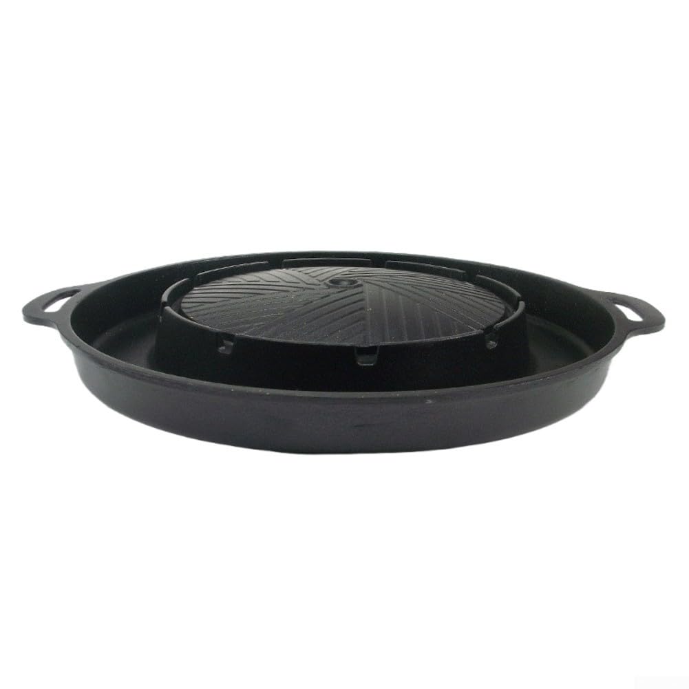Accessorio da campeggio per fornelli a gas portatili con piastra grill per barbecue con rivestimento modificato e vassoio per grasso per una migliore esperienza di cottura all'aperto