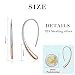 BDD CO. Mujer Pendientes, Pendientes largos para mujer, elegantes pendientes de plata...