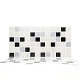Peel and Stick Backsplash Smart Tiles Sticker for Kitchen Stick on Mosaic Backsplash 12 Sheets 12" x
