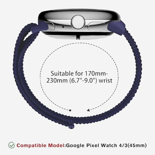 Correa deportiva de nylon para Google Pixel Watch 45mm miniatura 4