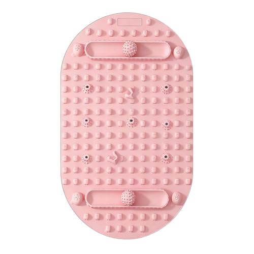 Tapis de massage des pieds en silicone double face avec pistes à billes