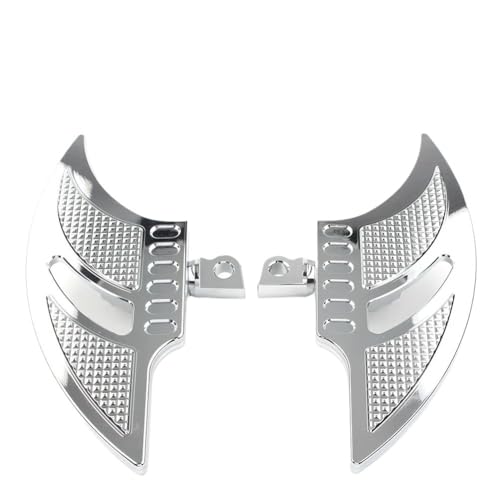Repose-pieds passager moto chrome alu CNC pour Harley Davidson Dyna FLST
