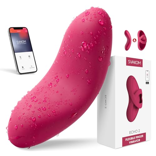 SVAKOM ECHO PRO Vibrator mit APP Heizungfunktion Vibratorensets Leise Starke Zielgenaue Klitorisstimulator Erotik Sexspielzeug für die Paare Dildo Auflegevibrator Klitoris Stimulator für Sie Sex Toys