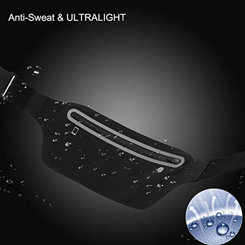 LAVUMO Sport Hüfttasche Lauftasche Handy Jogging Laufgürtel Damen Herren Bauchtasche Belt für iPhone 16 Pro Max Plus 15 14 13 Samsung S25 S24 Ultra Huawei Smartphone unter 7,0' Joggen Gürtel