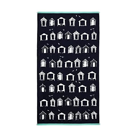 Fusion Blue Nautical Bath Towel - 100% Cotton Cover