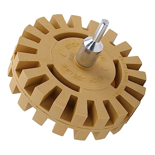 SOESFOUFU Rubber Wheel Decal Remover 4 Inch Sticker Remover for Cars Easy to Use Auto Detailing Tool