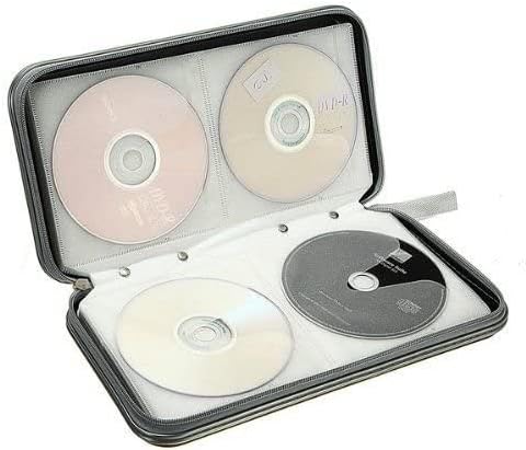 40 Capacity CD DVD Case Wallet Cover Carry Case Portable Storage Organiser Bag  BLUE
