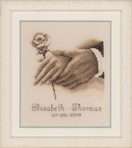Image of VERVACO (3PL) Cross Stitch WDDNG, Wedding Rings (14 Count)